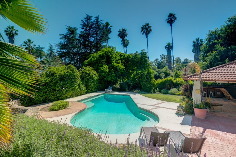 Swimming Pool at Ojai Home for Sale 