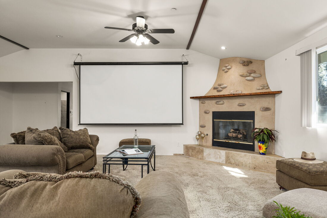custom fireplace in living room