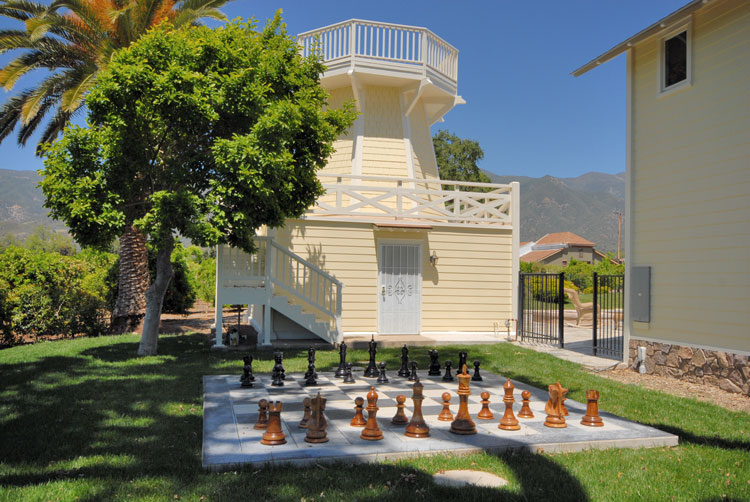Life Size Chess Board at Ojai Ranch for Sale