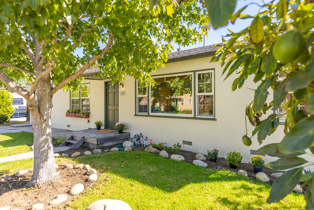 Front of House in Midtown Ventura with Mature Trees
