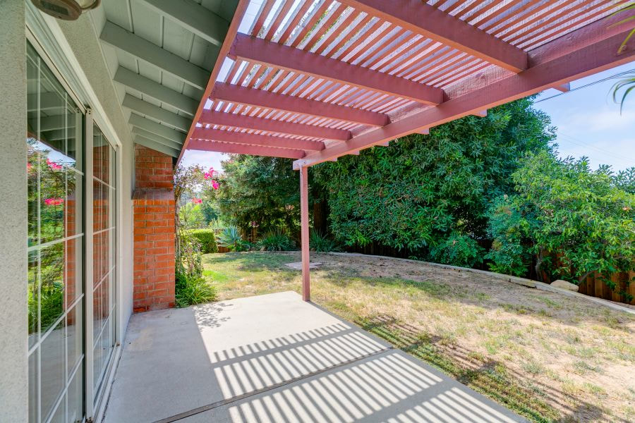 Patio with Pergola at Ojai Home for Sale