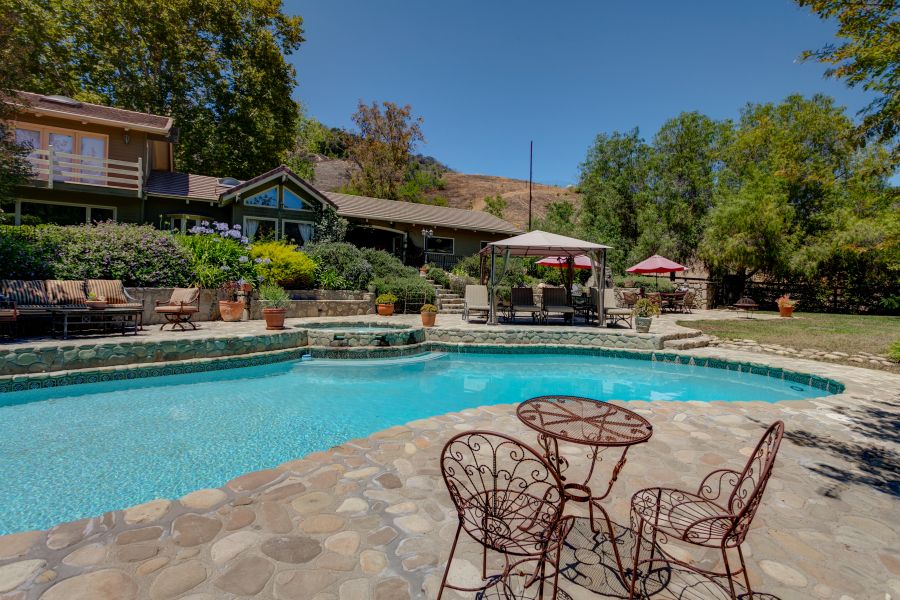 Swimming Pool at Ojai Home for Sale