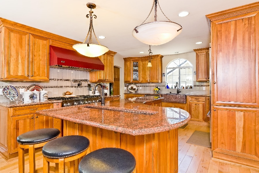remodeled kitchen in ojai home for sale