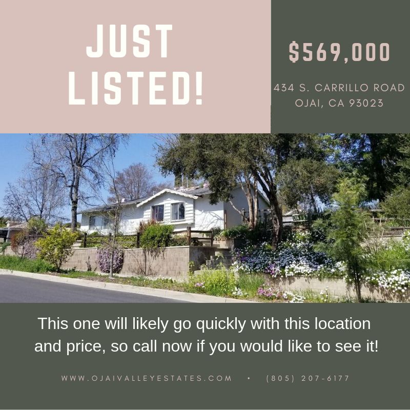 434 Carrillo Ojai CA Home for Sale